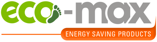Eco-Max energy saving products logo, Optimized Energy